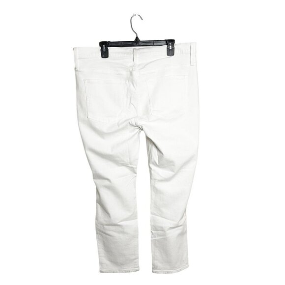 J. Crew 9" Vintage Slim-Straight Jeans White Women's Size 33 Denim Jean - Picture 3 of 8